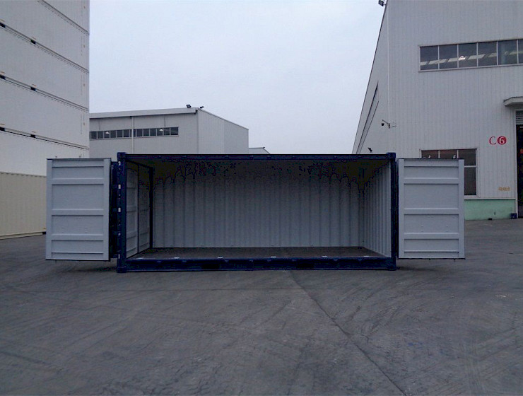 New 20ft Open Sided Shipping Container Interior