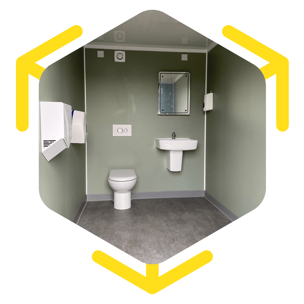 rent a container toilet block