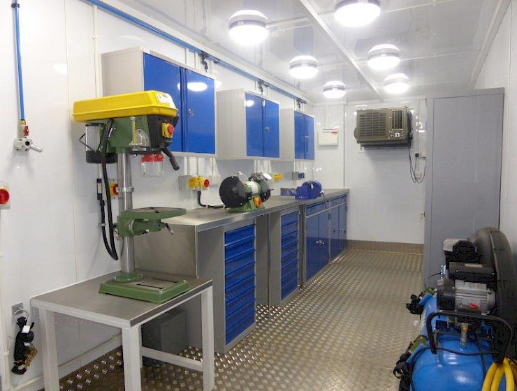 Converted Shipping Container Workshop For Hire