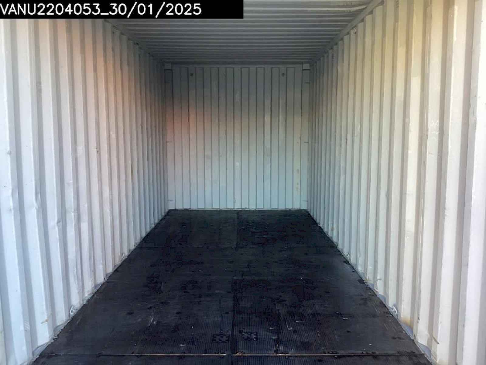 interior of shipping container for sale in suffolk