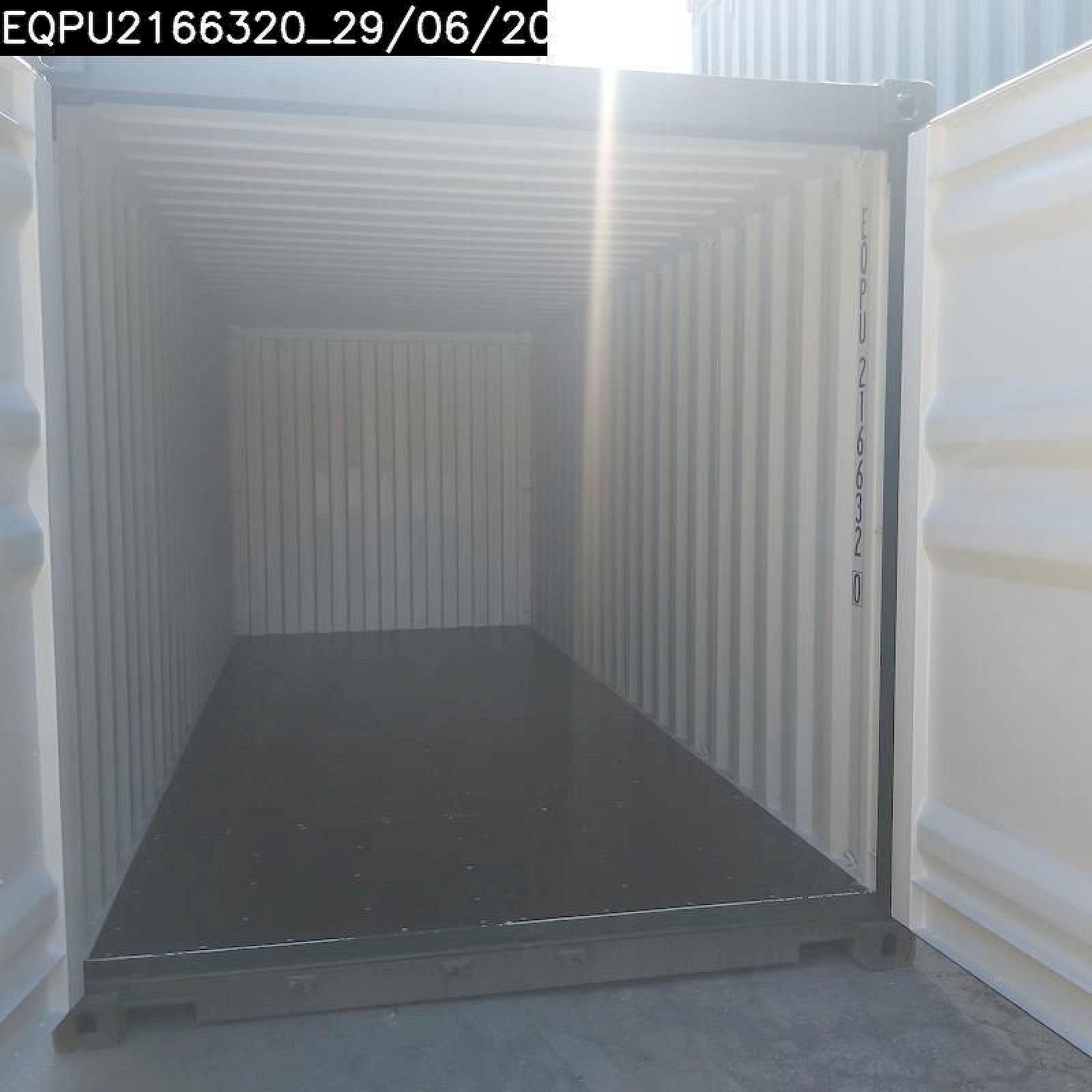 interior of secure storage container for sale